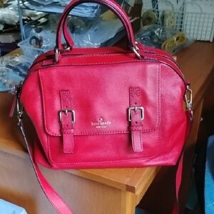 Kate Spade Red Leather Satchel